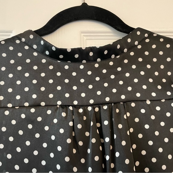 Ruby Ribbon black/white polka dot women’s sleeveless top in excellent condition - Picture 6 of 8